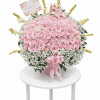 Valentine Pink Roses Flower Arrangement – Flower Delivery Jakarta | Garland Florist Jakarta
