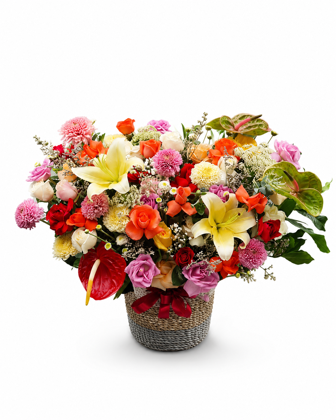 Luxury Grand Basket Flower Arrangement Jakarta | Same-Day Flower Delivery